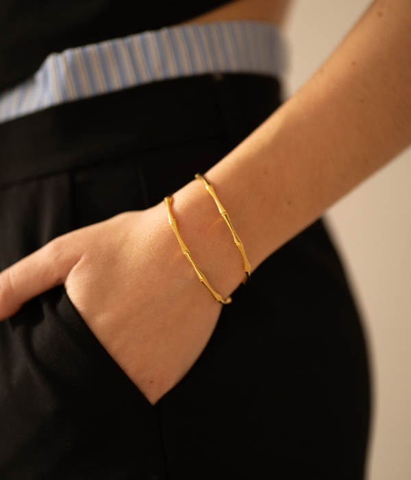 Pulsera Bambu Oro